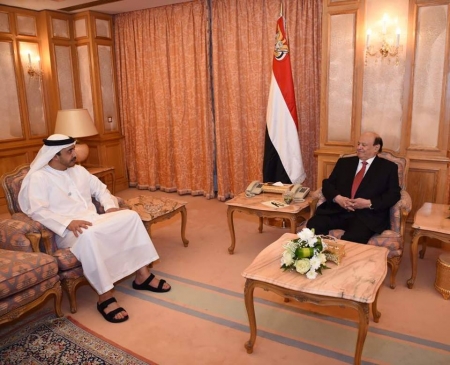 بدعوة كريمة من الشيخ محمد بن زايد .. الرئيس هادي يتوجه اليوم إلى دولة الإمارات