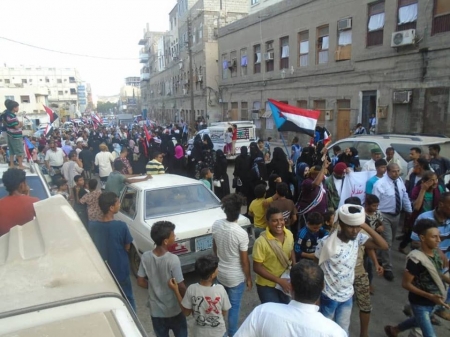 تقرير موجز عن المسيرة التصعيدية إلى المعاشيق