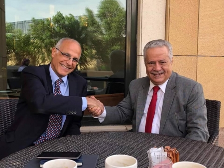 مستشار رئيس الجمهورية عبدالعزيز المفلحي يلتقي السفيرين البريطاني والروسي